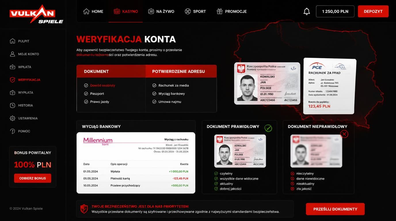 Polskie dokumenty i potwierdzenie adresu dla wypłat